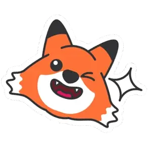 Firefox pet sticker